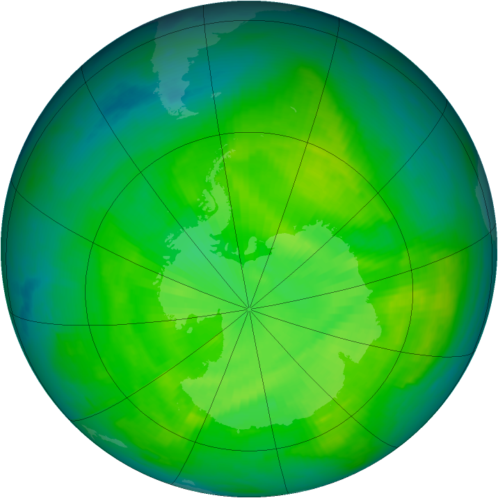 Ozone Map 1980-11-27